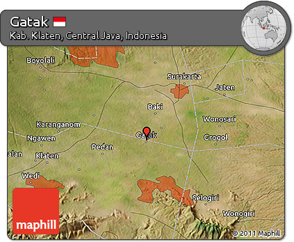 Satellite 3D Map of Gatak