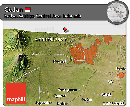 Satellite 3D Map of Gedan