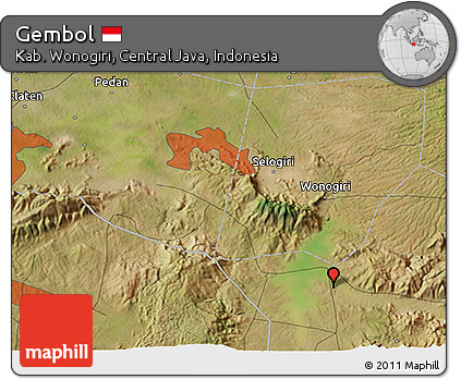 Satellite 3D Map of Gembol