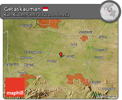 Satellite 3D Map of Getaskauman
