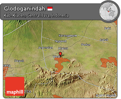 Satellite 3D Map of Glodoganindah