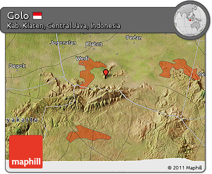 Satellite 3D Map of Golo