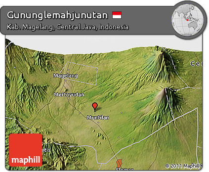 Satellite 3D Map of Gununglemahjunutan