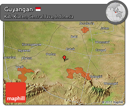 Satellite 3D Map of Guyangan