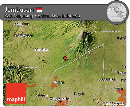 Satellite 3D Map of Jambusari