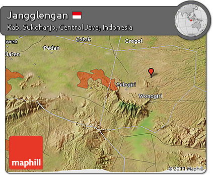 Satellite 3D Map of Jangglengan