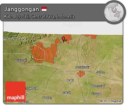 Satellite 3D Map of Janggongan