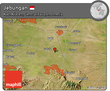 Satellite 3D Map of Jebungan