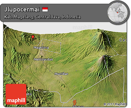 Satellite 3D Map of Jlupocermai