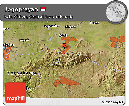Satellite 3D Map of Jogoprayan
