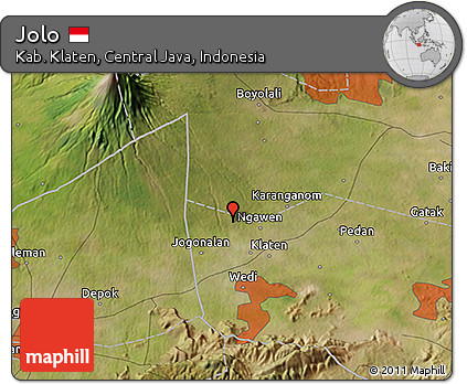 Satellite 3D Map of Jolo
