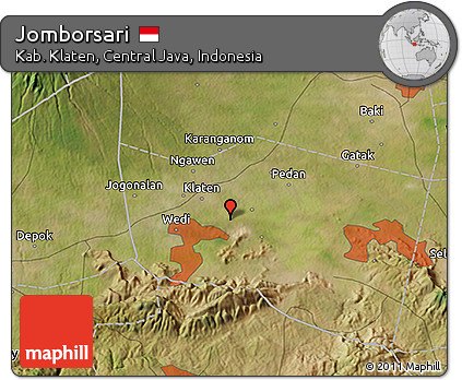 Satellite 3D Map of Jomborsari