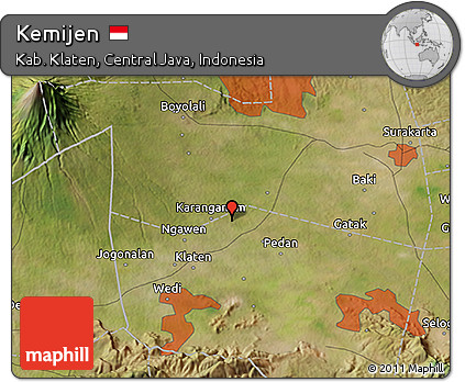 Satellite 3D Map of Kemijen