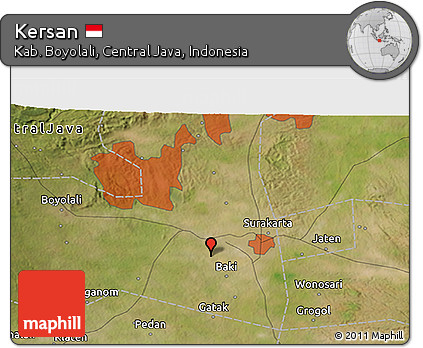 Satellite 3D Map of Kersan