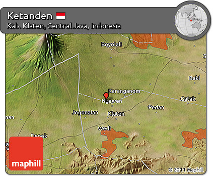 Satellite 3D Map of Ketanden