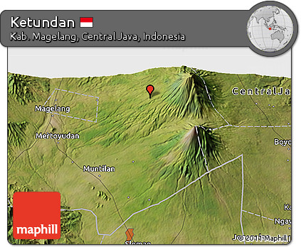 Satellite 3D Map of Ketundan
