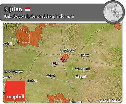 Satellite 3D Map of Kijilan