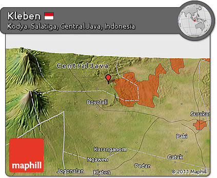 Satellite 3D Map of Kleben