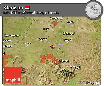 Satellite 3D Map of Klenisan