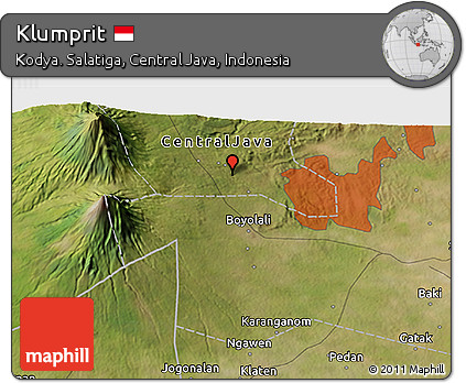 Satellite 3D Map of Klumprit