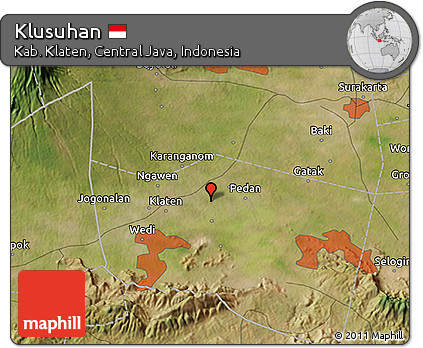 Satellite 3D Map of Klusuhan