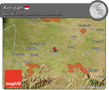 Satellite 3D Map of Koripan