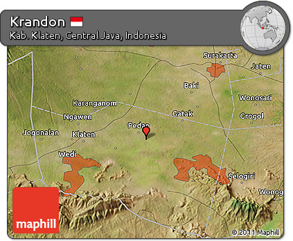 Satellite 3D Map of Krandon