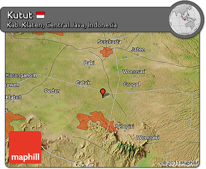 Satellite 3D Map of Kutut