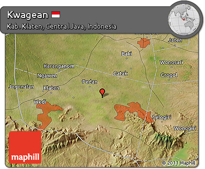 Satellite 3D Map of Kwagean