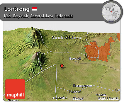 Satellite 3D Map of Lontrong