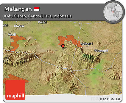 Satellite 3D Map of Malangan