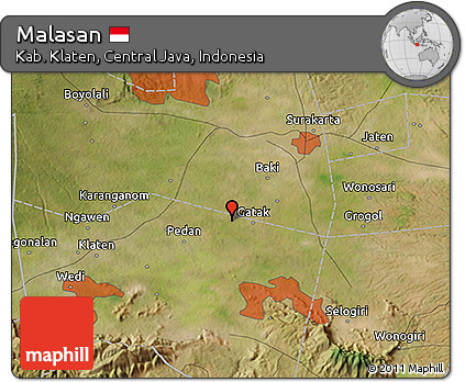 Satellite 3D Map of Malasan