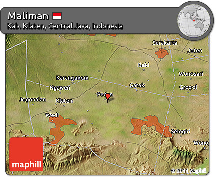 Satellite 3D Map of Maliman