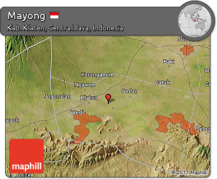 Satellite 3D Map of Mayong