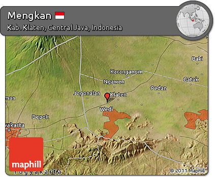 Satellite 3D Map of Mengkan