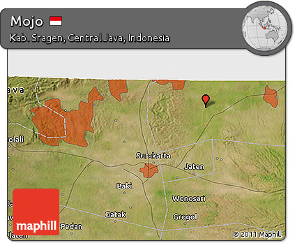 Satellite 3D Map of Mojo