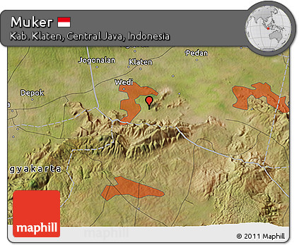 Satellite 3D Map of Muker