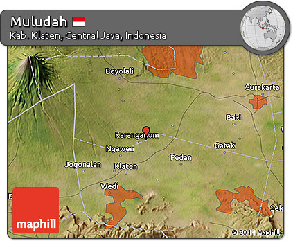 Satellite 3D Map of Muludah