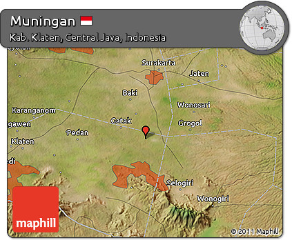 Satellite 3D Map of Muningan