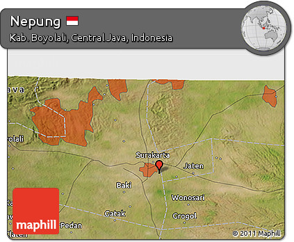 Satellite 3D Map of Nepung