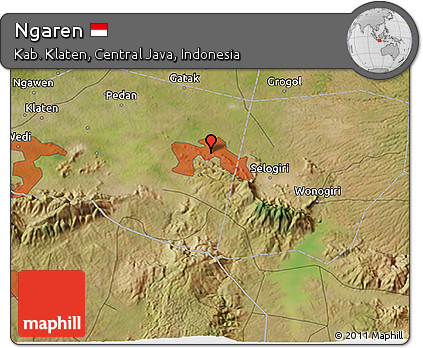 Satellite 3D Map of Ngaren