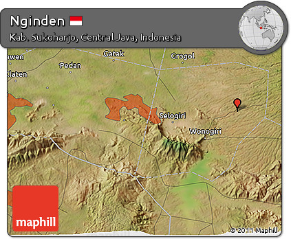 Satellite 3D Map of Nginden