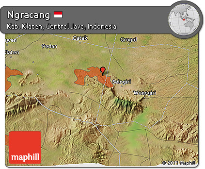 Satellite 3D Map of Ngracang