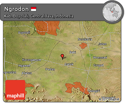 Satellite 3D Map of Ngrodon