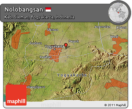 Satellite 3D Map of Nolobangsan