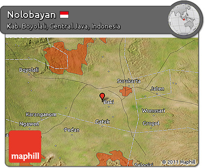 Satellite 3D Map of Nolobayan