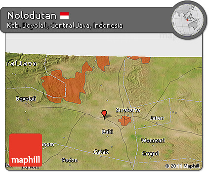 Satellite 3D Map of Nolodutan