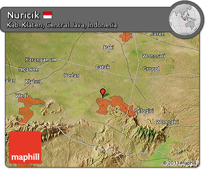 Satellite 3D Map of Nuricik