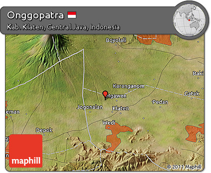 Satellite 3D Map of Onggopatra