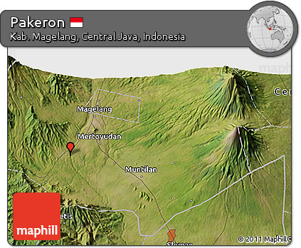 Satellite 3D Map of Pakeron